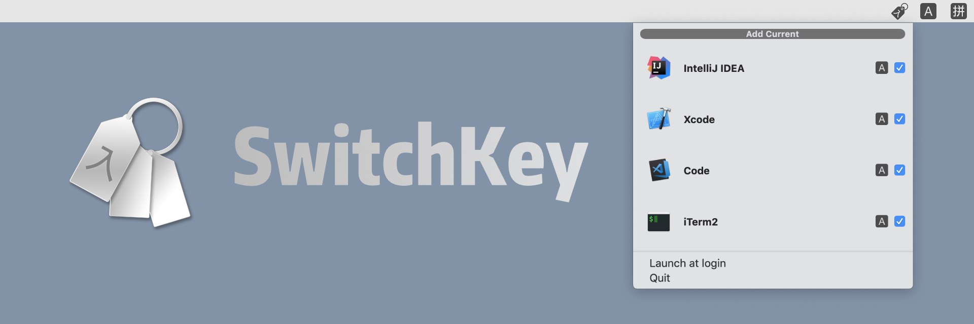 在 Mac 上自动切换输入法，你需要 SwitchKey